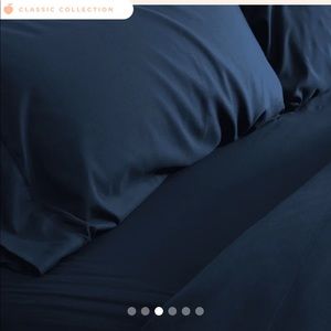 Navy (Mariner Blue) PeachSkinSheets sheet set - Queen